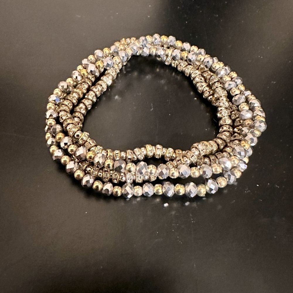 Silver and Gold Bracelets